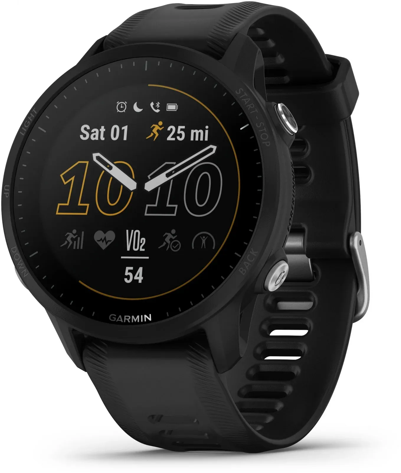 Смарт-часы Garmin Forerunner 955 33мм 1.3 корп.черный рем.черный разм.брасл.:130-220мм 010-02638-30 - фото 8