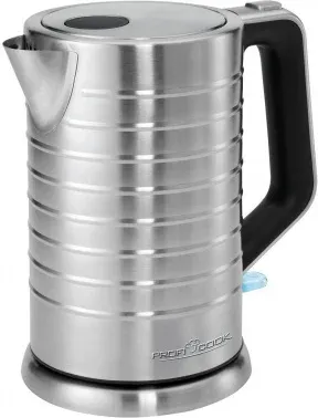 Чайник электрический Profi Cook PC-WKS 1119 1.7л. 2200Вт нержавеющая сталь корпус: металл/пластик 501119 - фото 5