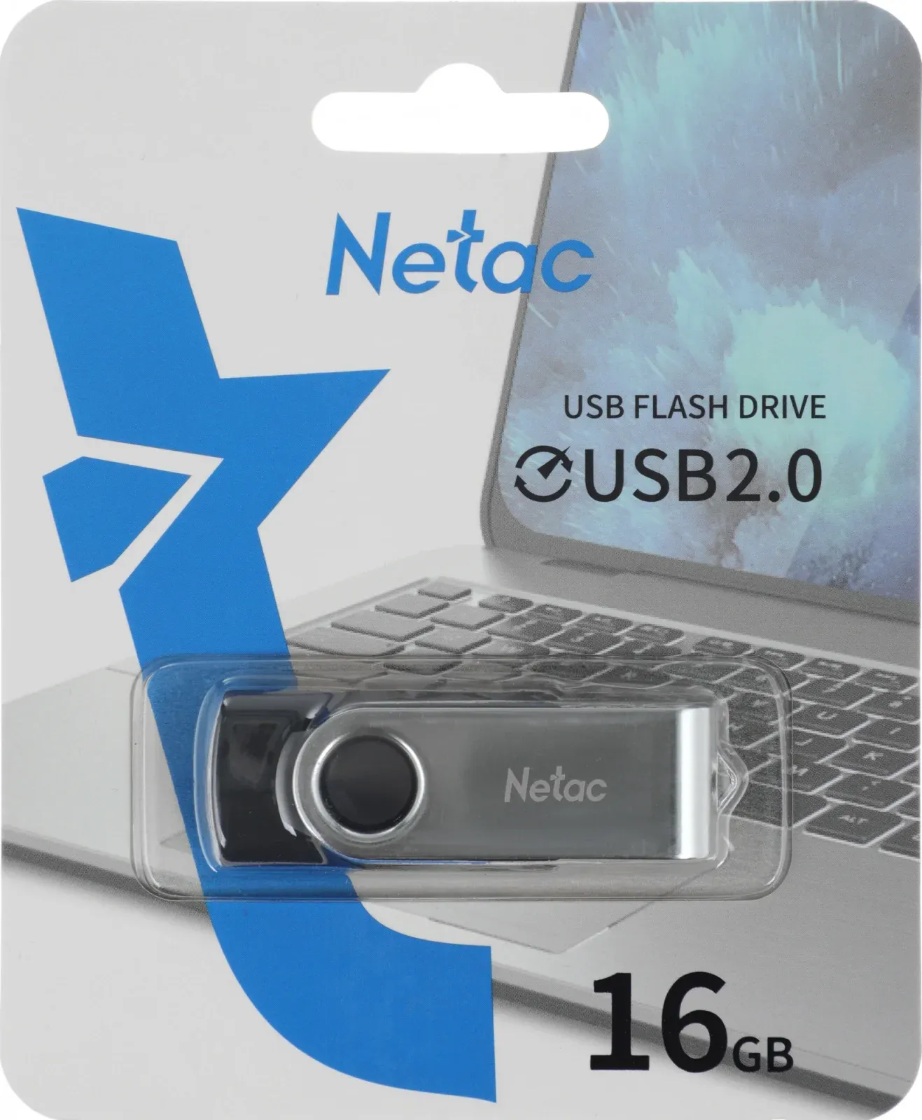 Флеш Диск Netac 16GB U505 NT03U505N-016G-20BK USB2.0 черный/серебристый, 16 ГБ - фото 6
