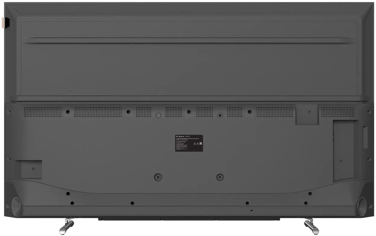 Телевизор QLED Digma Pro 43 QLED 43L Google TV Frameless черный/серебристый 4K Ultra HD 120Hz HSR DVB-T DVB-T2 DVB-C DVB-S DVB-S2 USB WiFi Smart TV - фото 3