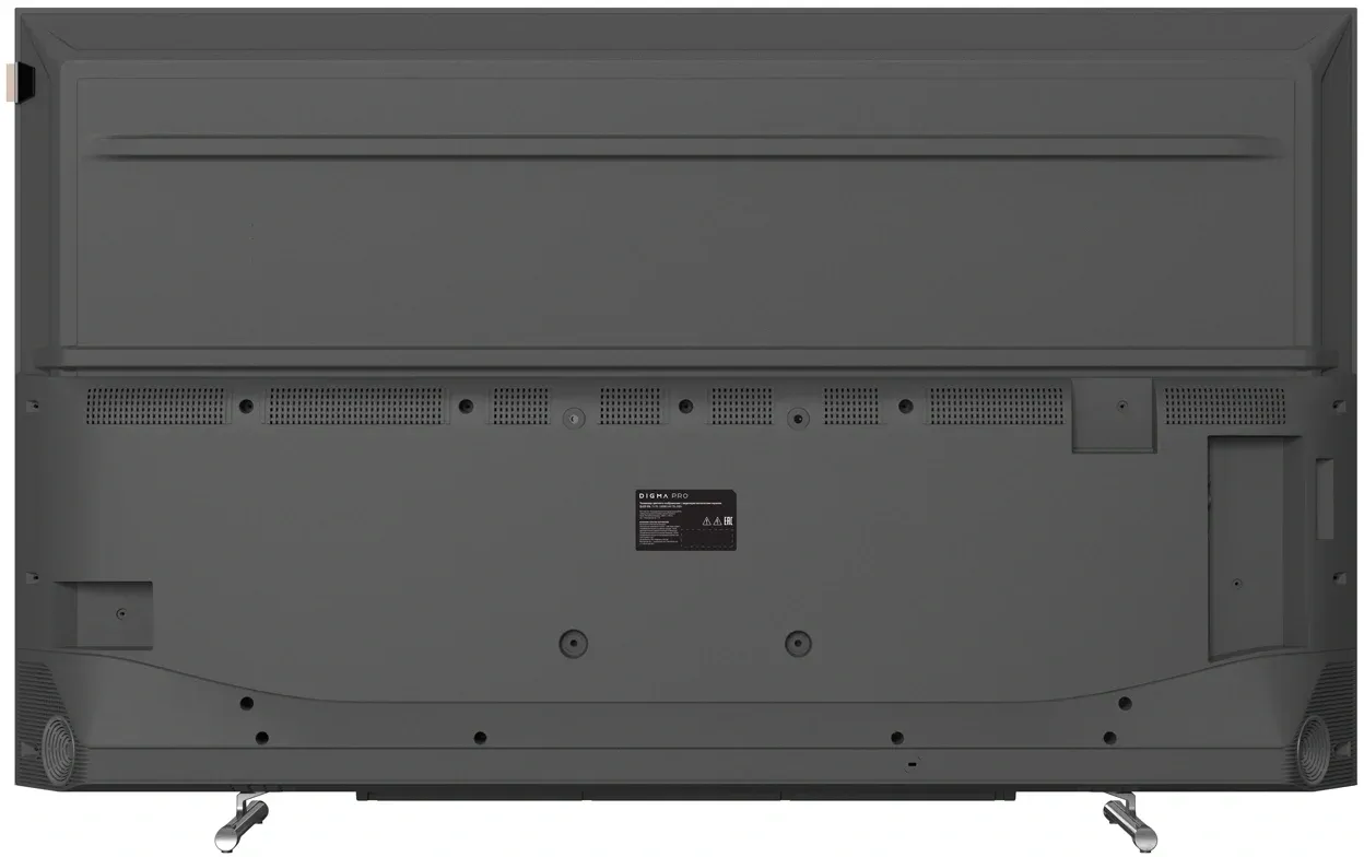 Телевизор QLED Digma Pro 55 QLED 55L Google TV Frameless черный/серебристый 4K Ultra HD 120Hz HSR DVB-T DVB-T2 DVB-C DVB-S DVB-S2 USB WiFi Smart TV - фото 2