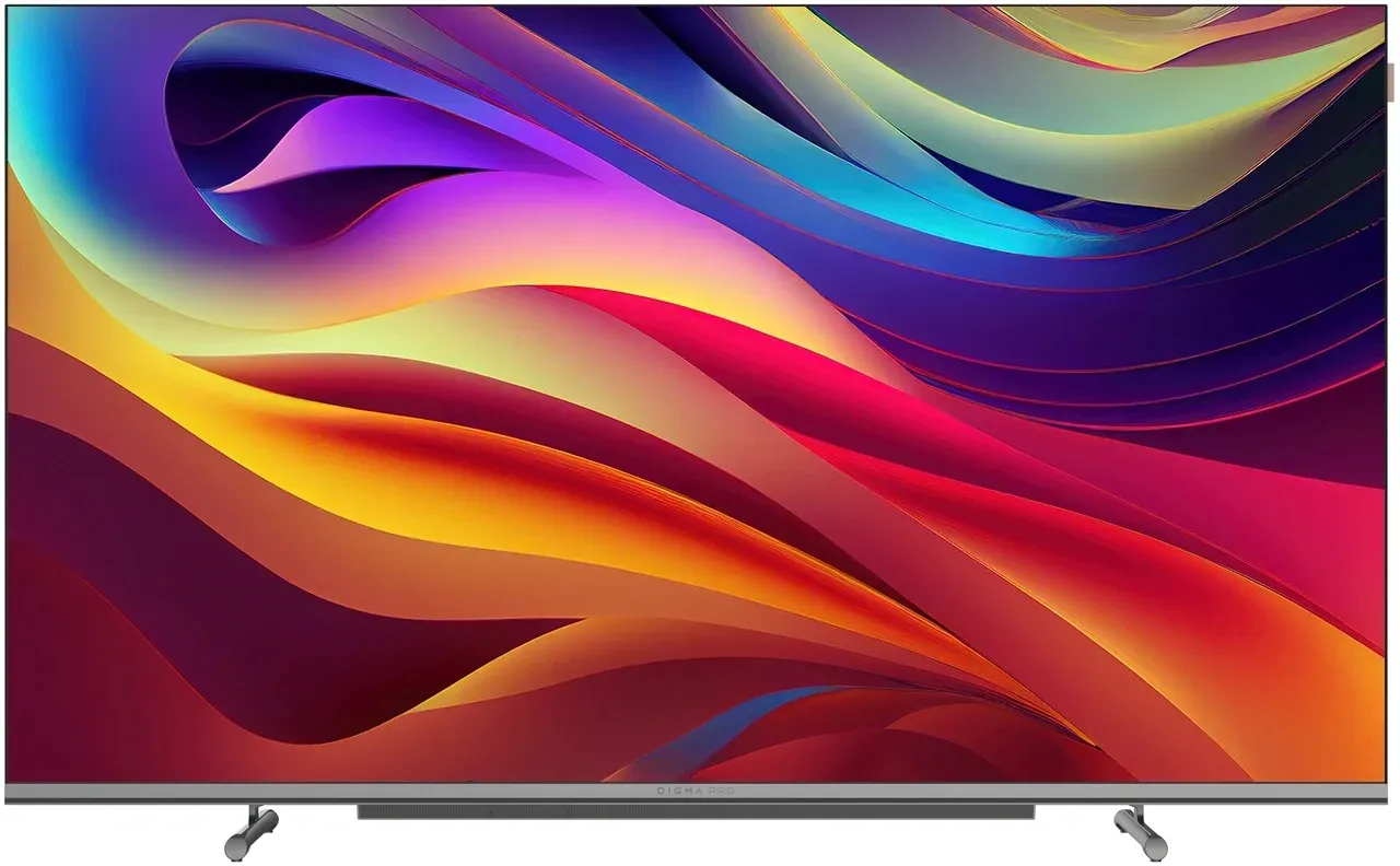 Телевизор QLED Digma Pro 55 QLED 55L Google TV Frameless черный/серебристый 4K Ultra HD 120Hz HSR DVB-T DVB-T2 DVB-C DVB-S DVB-S2 USB WiFi Smart TV - фото 7