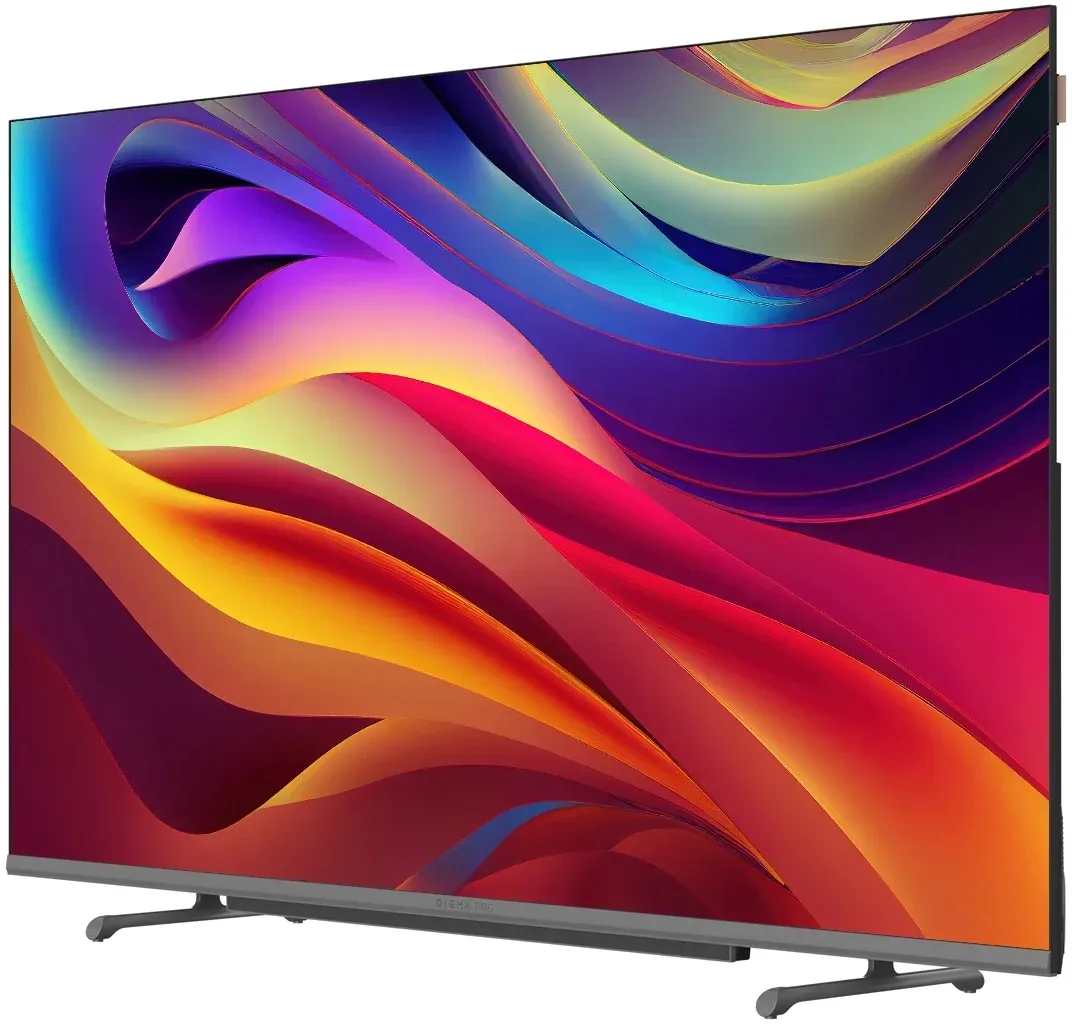 Телевизор QLED Digma Pro 65 QLED 65L Google TV Frameless черный/серебристый 4K Ultra HD 120Hz HSR DVB-T DVB-T2 DVB-C DVB-S DVB-S2 USB WiFi Smart TV - фото 3