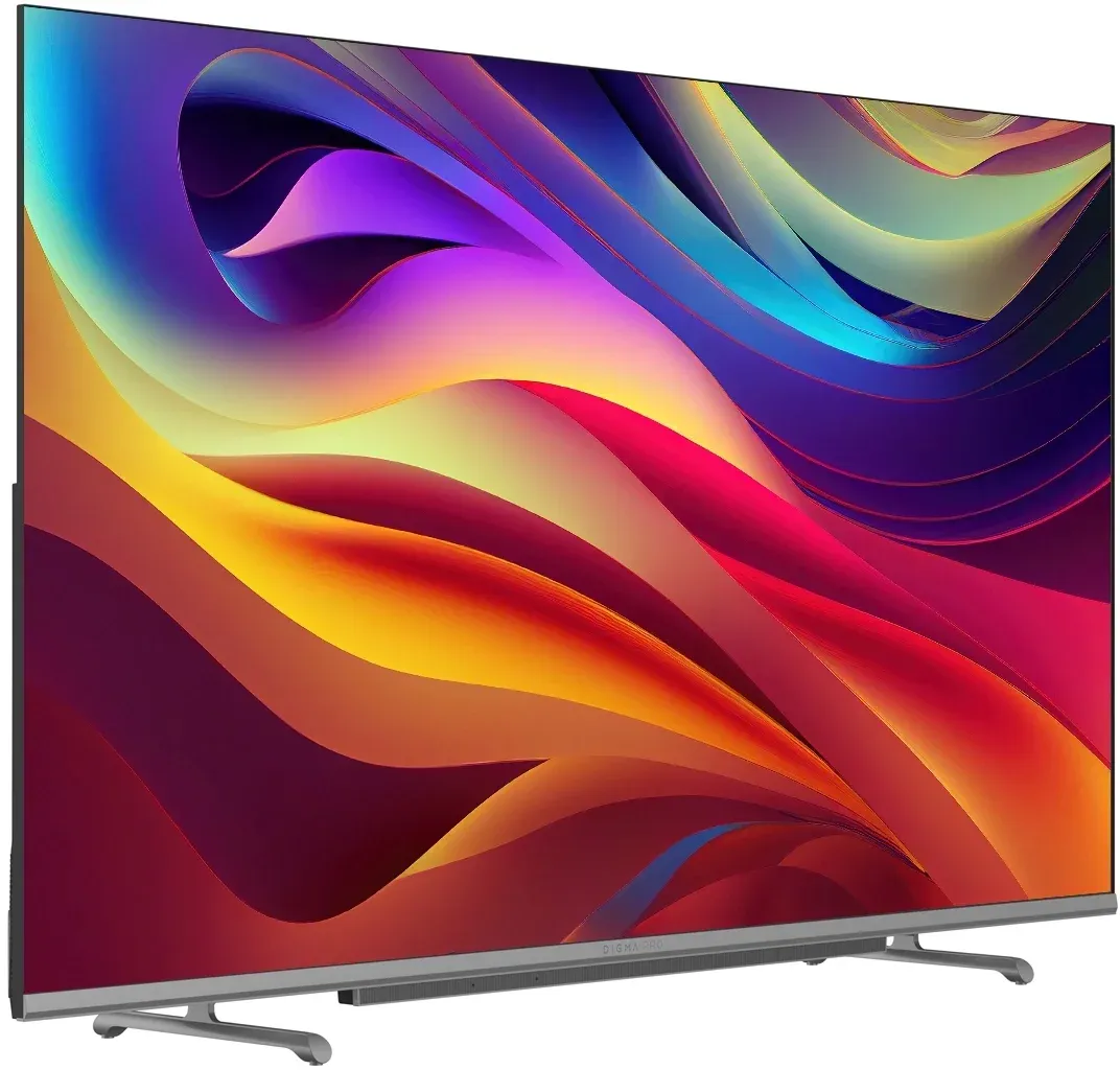 Телевизор QLED Digma Pro 65 QLED 65L Google TV Frameless черный/серебристый 4K Ultra HD 120Hz HSR DVB-T DVB-T2 DVB-C DVB-S DVB-S2 USB WiFi Smart TV - фото 4