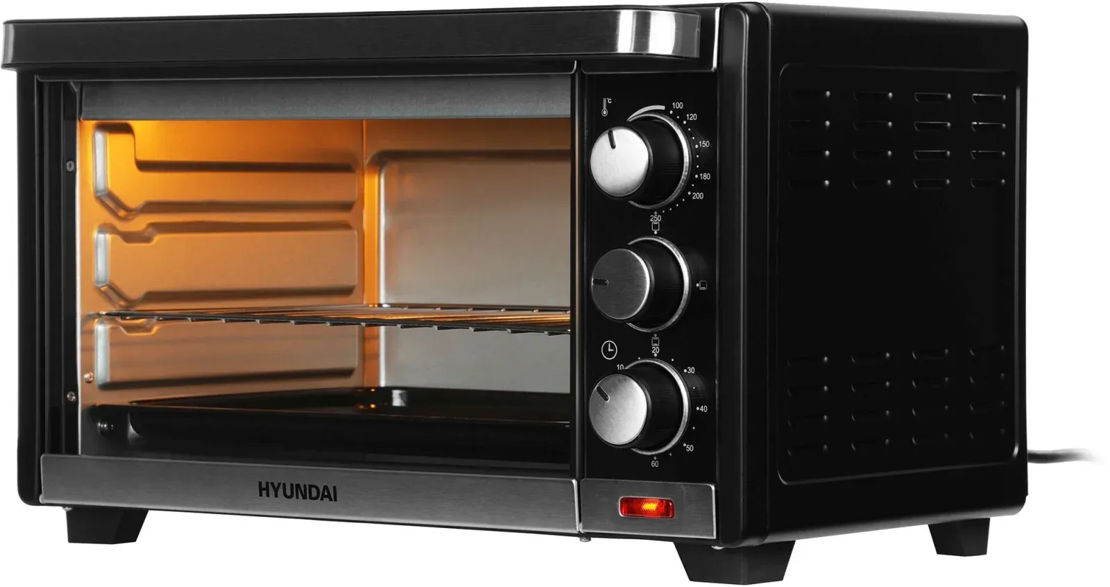 Мини-печь Hyundai MIO-HY091 20л. 1380Вт черный, 20 л - фото 6