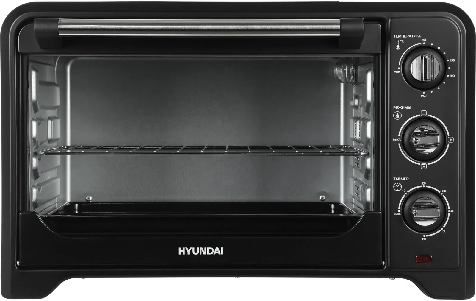 Мини-печь Hyundai MIO-HY092 35л. 1600Вт черный, 35 л - фото 2