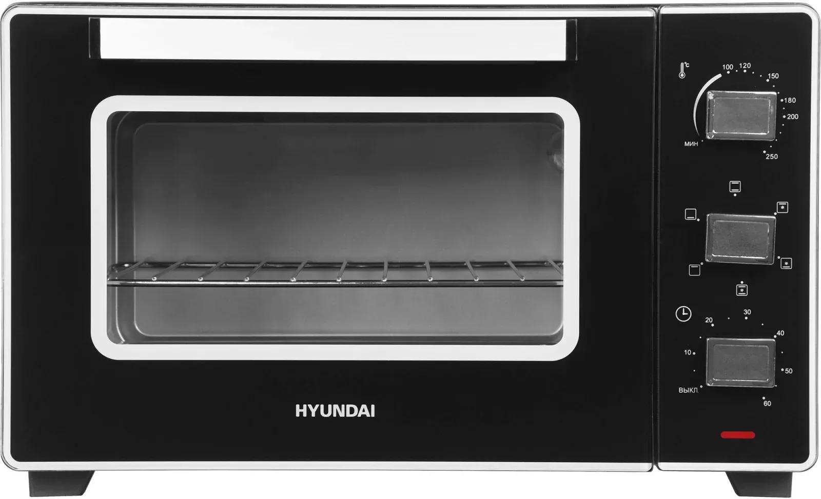Мини-печь Hyundai MIO-HY093 28л. 1600Вт черный, 28 л - фото 2