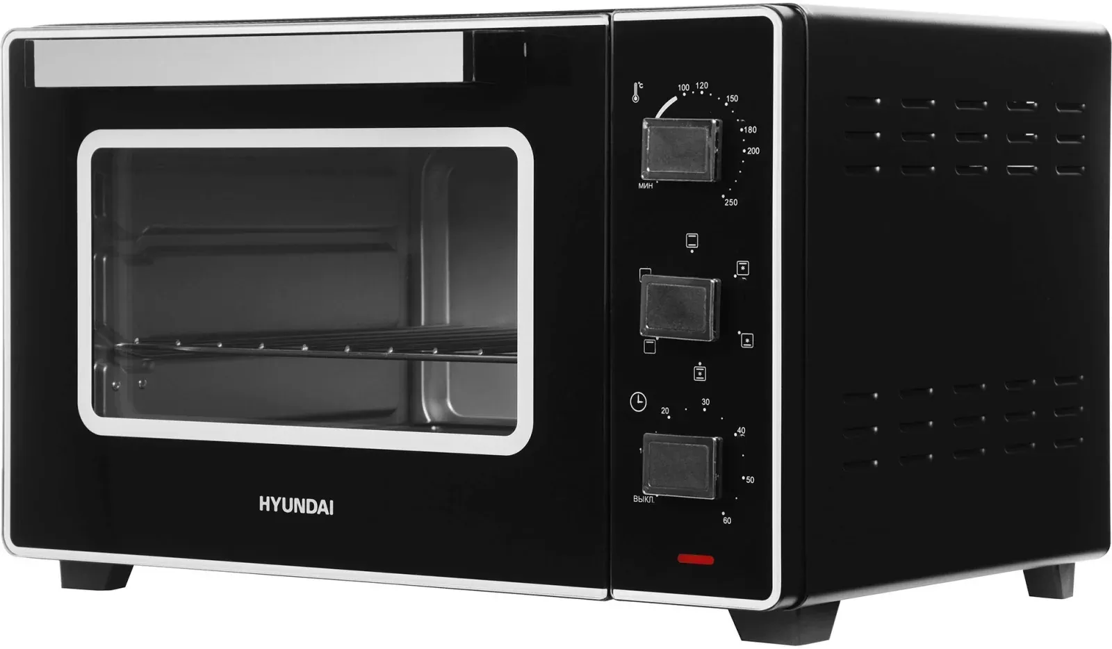 Мини-печь Hyundai MIO-HY093 28л. 1600Вт черный, 28 л - фото 6