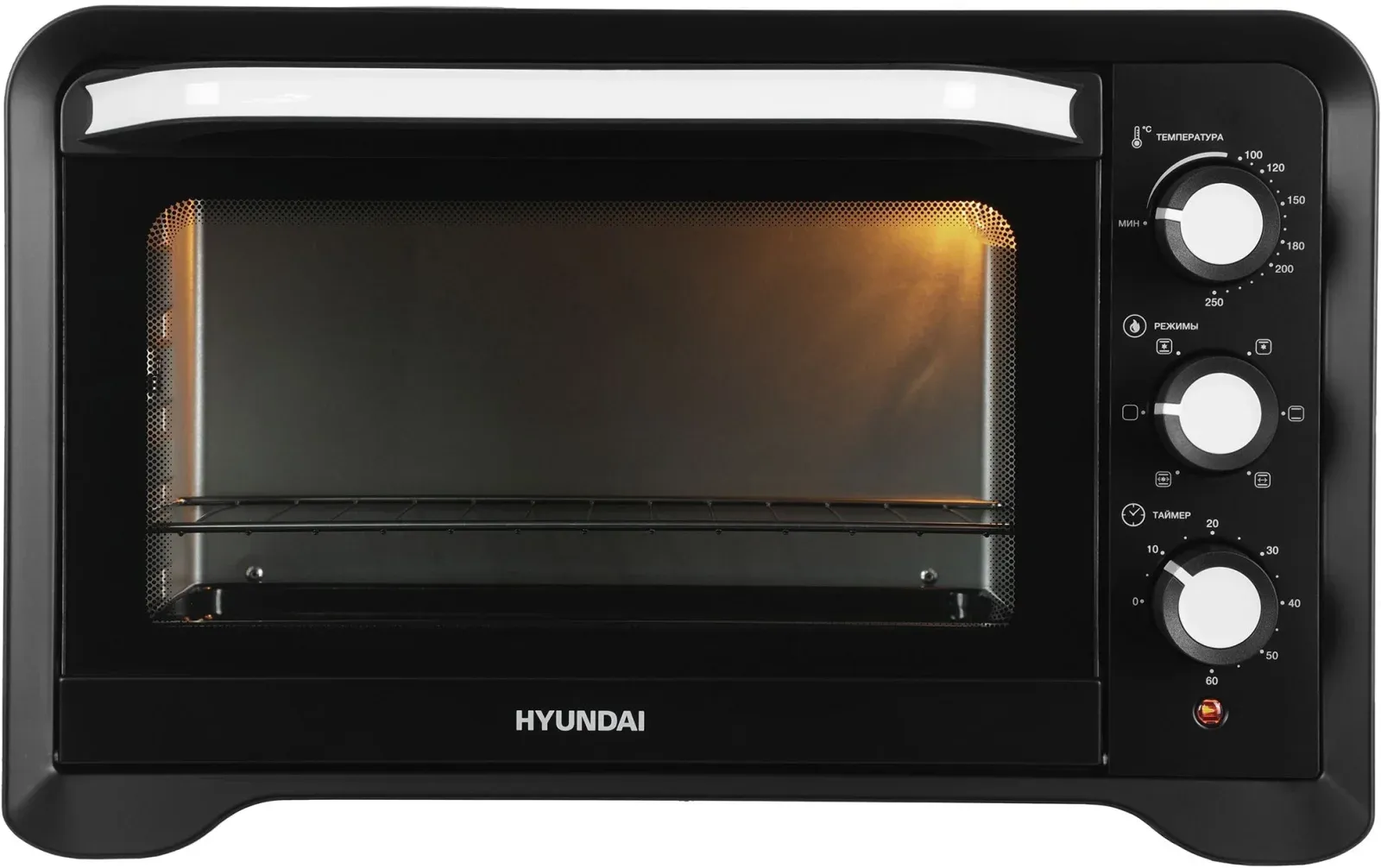 Мини-печь Hyundai MIO-HY094 35л. 1600Вт черный, 35 л - фото 7