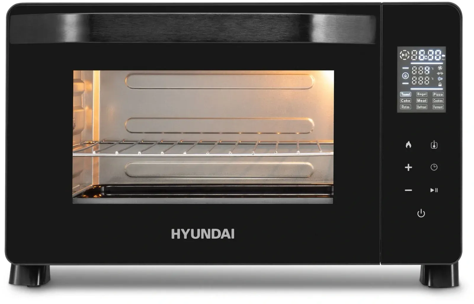Мини-печь Hyundai MIO-HY088 23л. 1500Вт черный, 23 л - фото 2