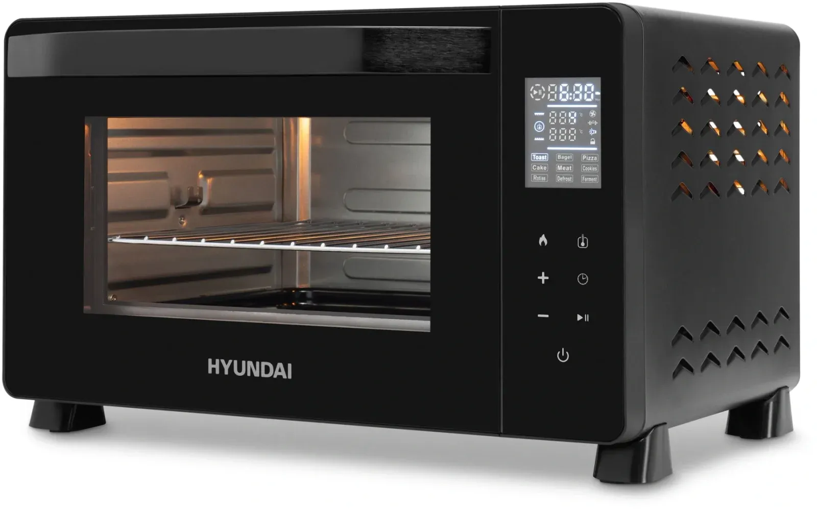 Мини-печь Hyundai MIO-HY088 23л. 1500Вт черный, 23 л - фото 5