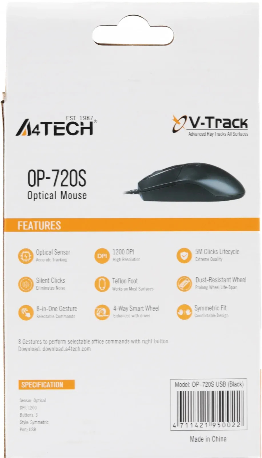 Мыши A4TECH OP-720S - фото 2