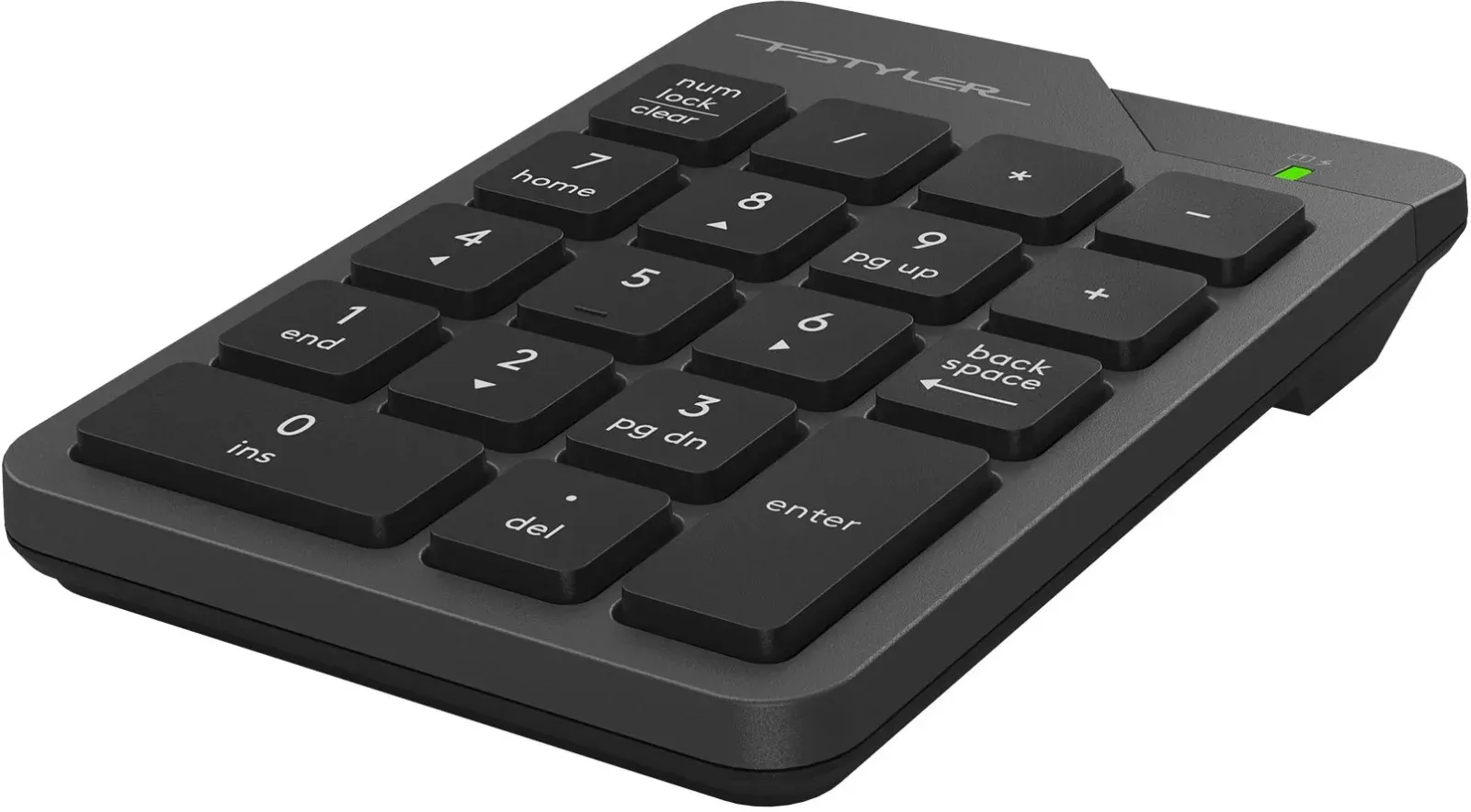 Числовой блок A4Tech FGK21C серый USB беспроводная slim для ноутбука - фото 5