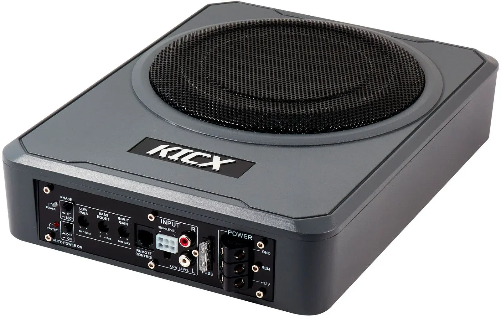Сабвуфер автомобильный Kicx Q200BA 300Вт активный 20см/8 - фото 4