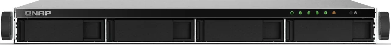 Сетевое хранилище NAS Qnap Original TS-464U-RP-8G 4-bay стоечный Celeron N5105, черный - фото 1
