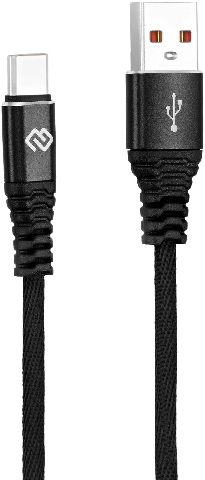 Кабель Digma DG-USBA-С-2M-27W USB m-USB Type-C m 2м черный - фото 3