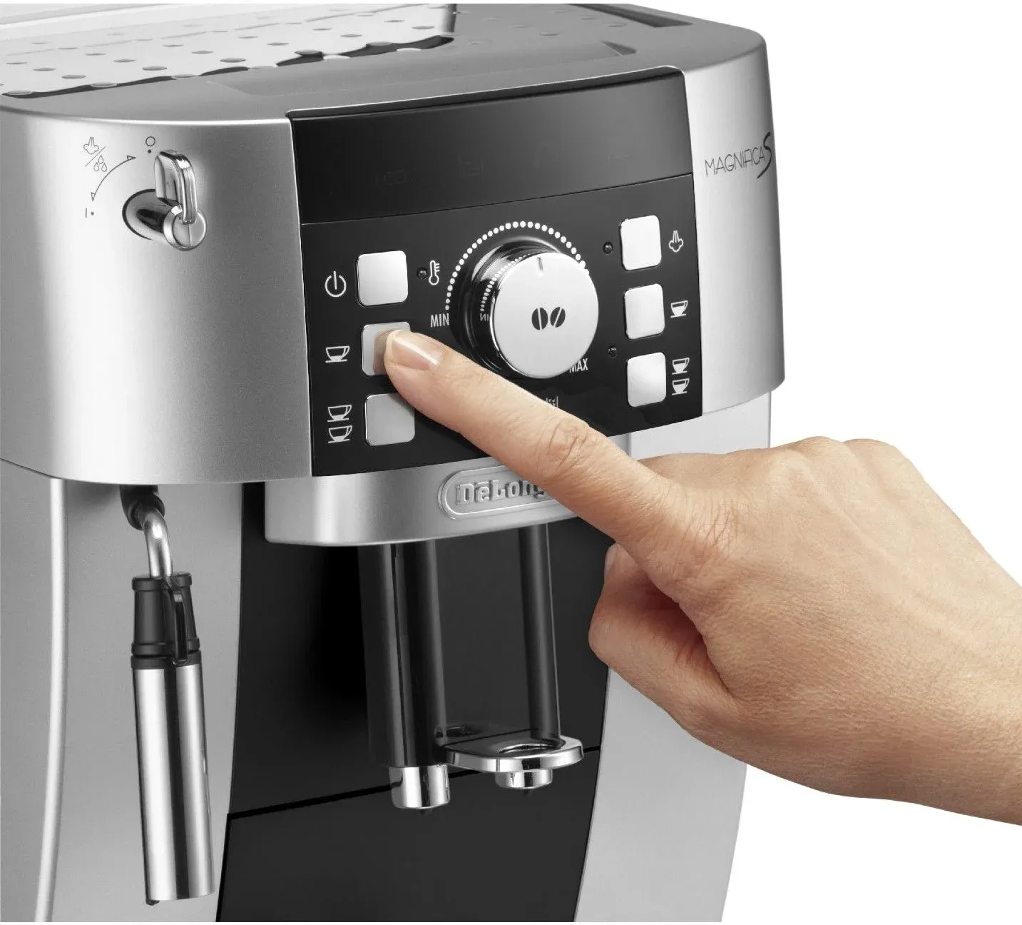 Кофемашина Delonghi Magnifica S ECAM21.117.SB 1450Вт серебристый/черный - фото 3