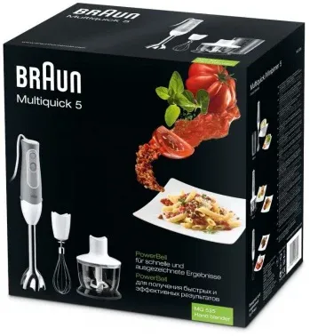Блендер погружной Braun MQ535 600Вт белый/серый - фото 6