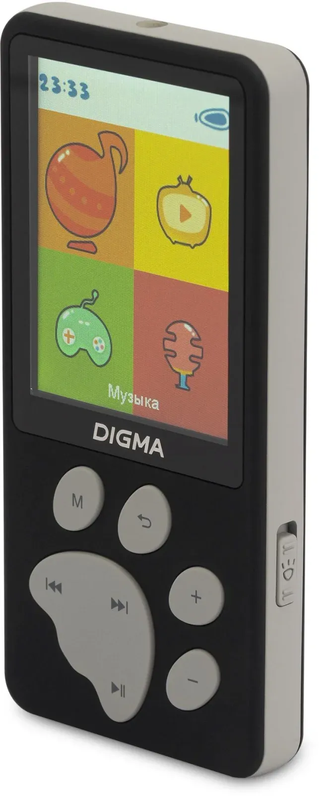 Плеер Hi-Fi Flash Digma S5 8Gb черный/серый/2.4/FM/microSD/microSDHC - фото 4