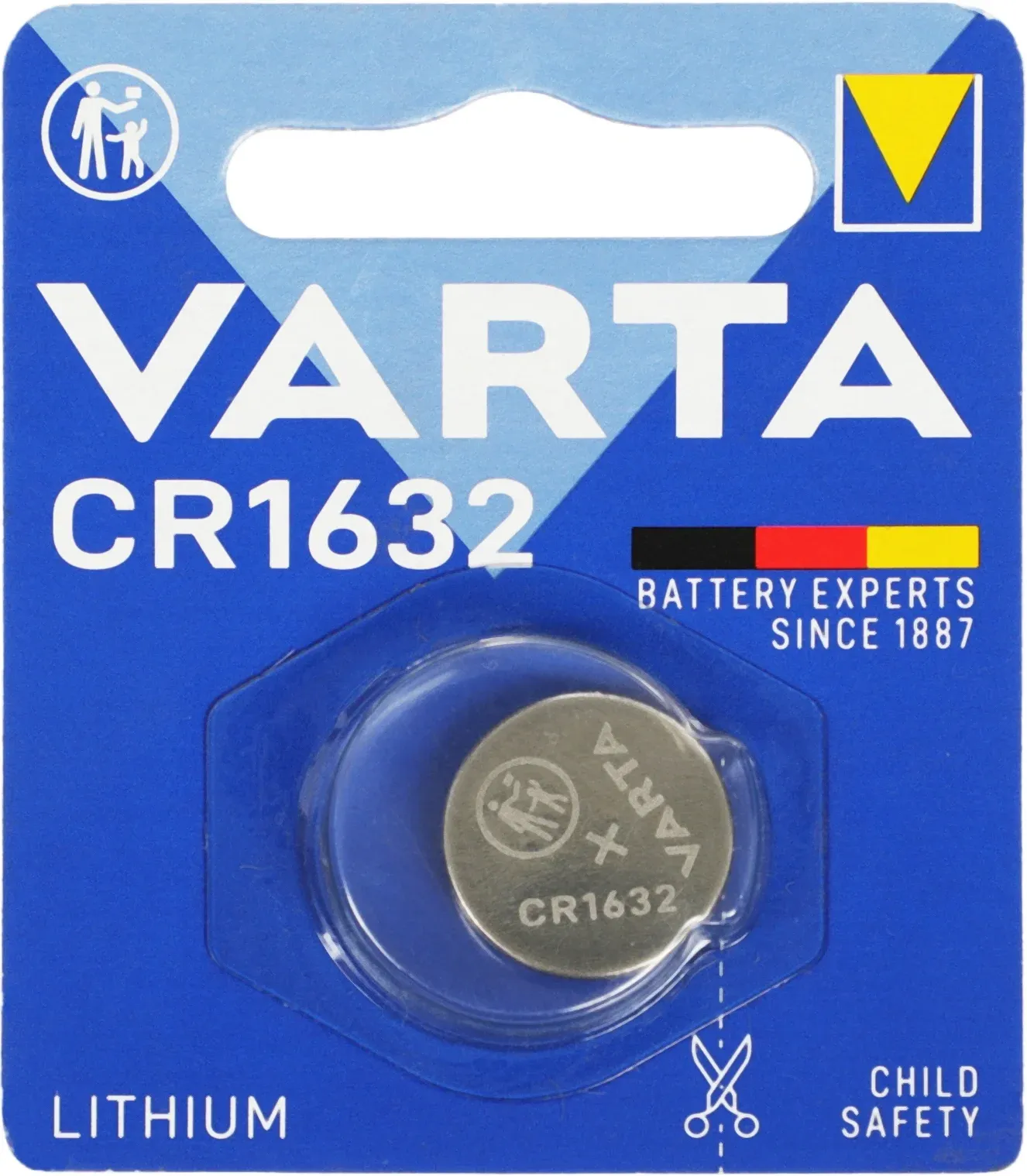 Батарея Varta Electronics Lithium CR1632 1шт блистер - фото 1