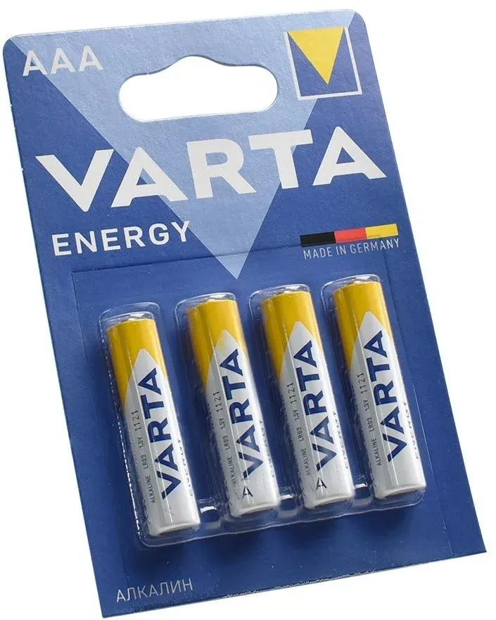 Батарейки Элементы питания VARTA LR03 BL4 Alkaline - фото 2