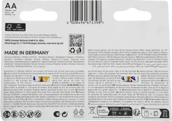 Батарейки Элементы питания VARTA LR6 BL10 Alkaline - фото 4