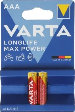 Батарея Varta LongLife Max Power LR03 Alkaline AAA 2шт блистер - фото 5