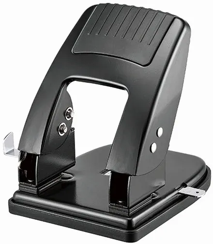 Дырокол Kw-Trio Cool Heavy Duty 09865BLACK макс.:40лист. металл черный отв.:2 с линейкой - фото 2