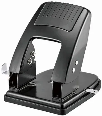 Дырокол Kw-Trio Cool Heavy Duty 09865BLACK макс.:40лист. металл черный отв.:2 с линейкой - фото 4
