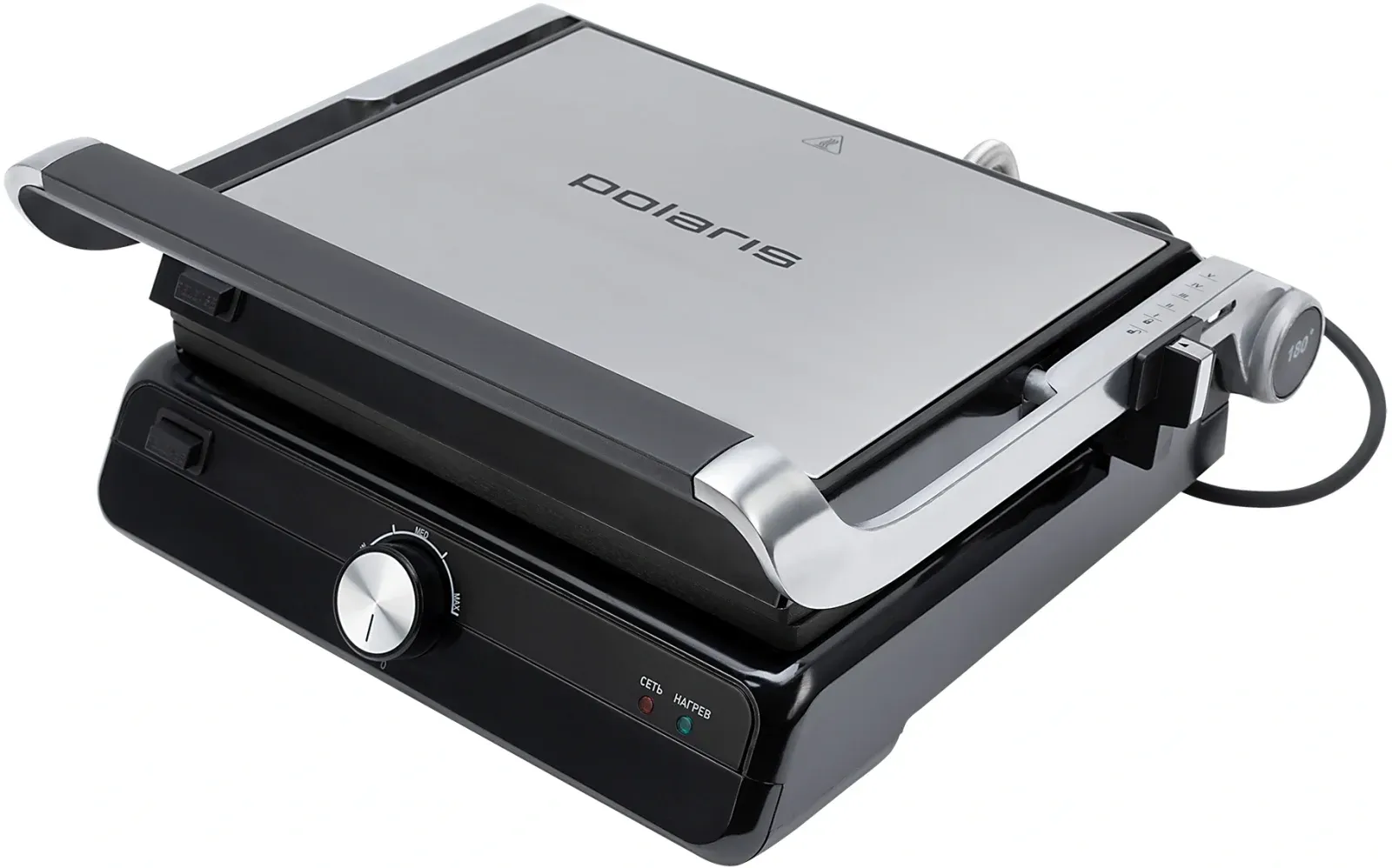 Электрогриль Polaris PGP 2102 2000Вт серебристый