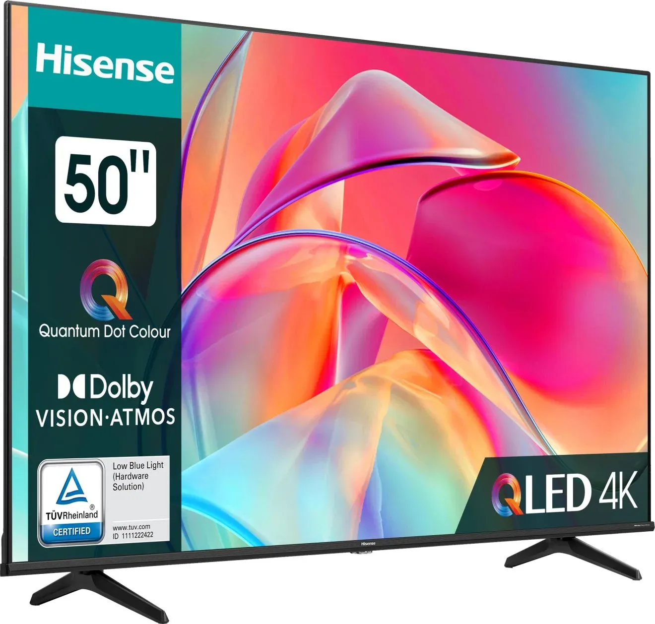 Телевизор QLED Hisense 50 50E7KQ черный 4K Ultra HD 60Hz DVB-T DVB-T2 DVB-C DVB-S DVB-S2 USB WiFi Smart TV RUS - фото 6