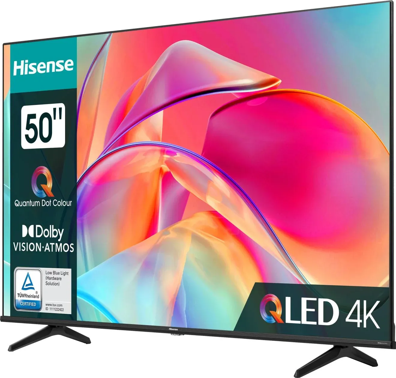 Телевизор QLED Hisense 50 50E7KQ черный 4K Ultra HD 60Hz DVB-T DVB-T2 DVB-C DVB-S DVB-S2 USB WiFi Smart TV RUS - фото 7