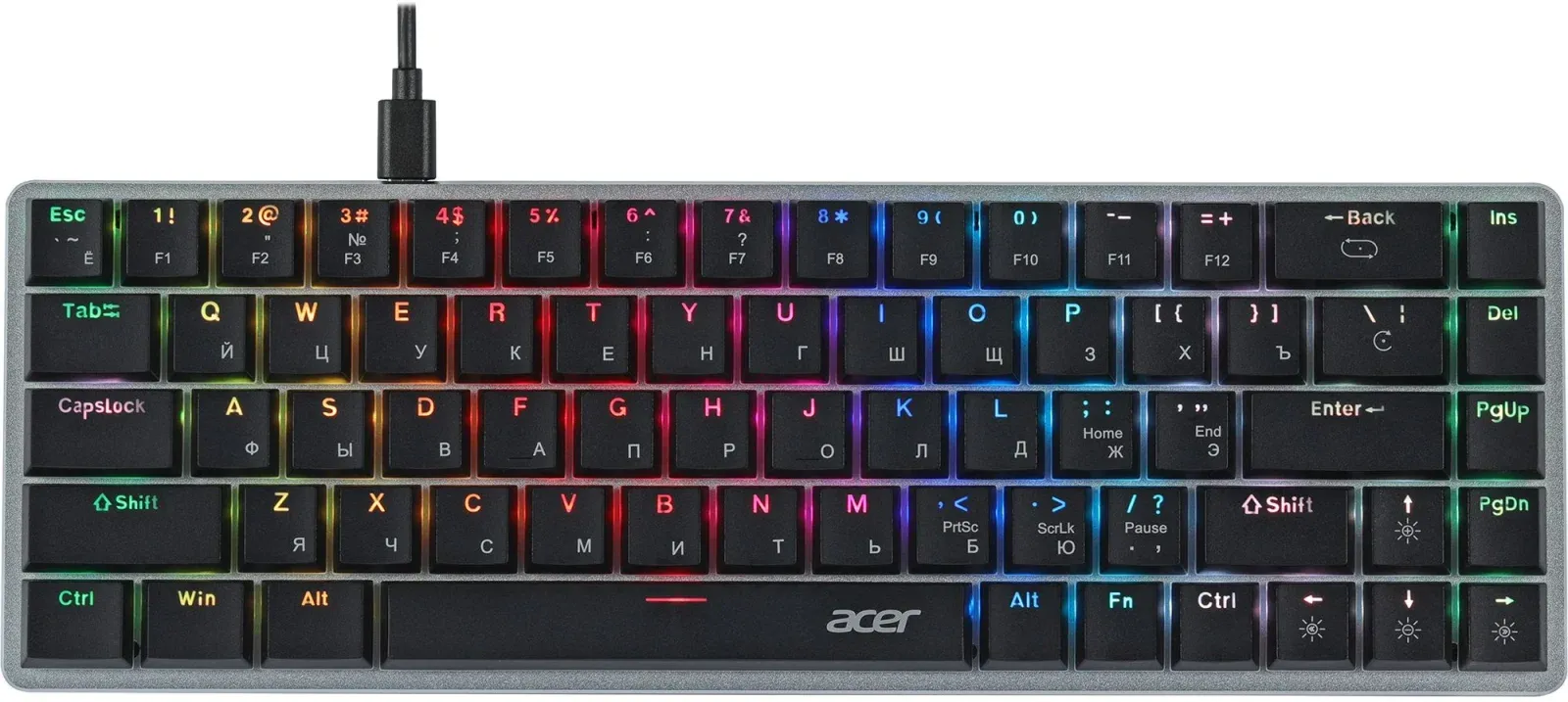 Клавиатуры ACER OKW302 серебристый - фото 1