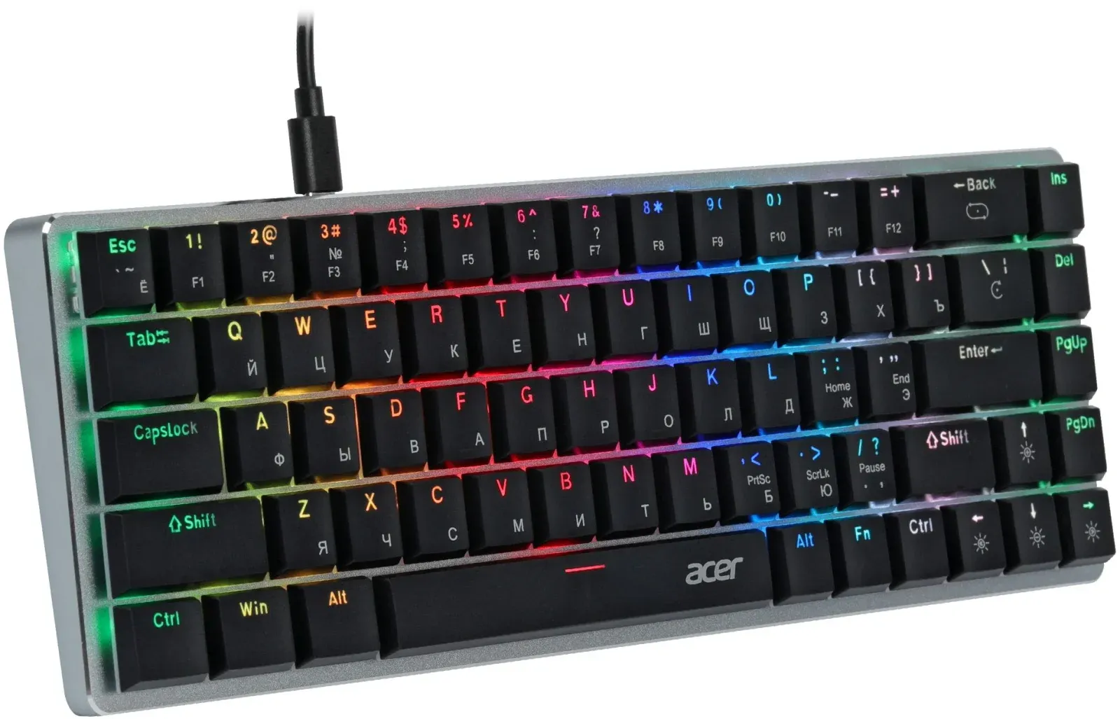 Клавиатуры ACER OKW302 серебристый - фото 2
