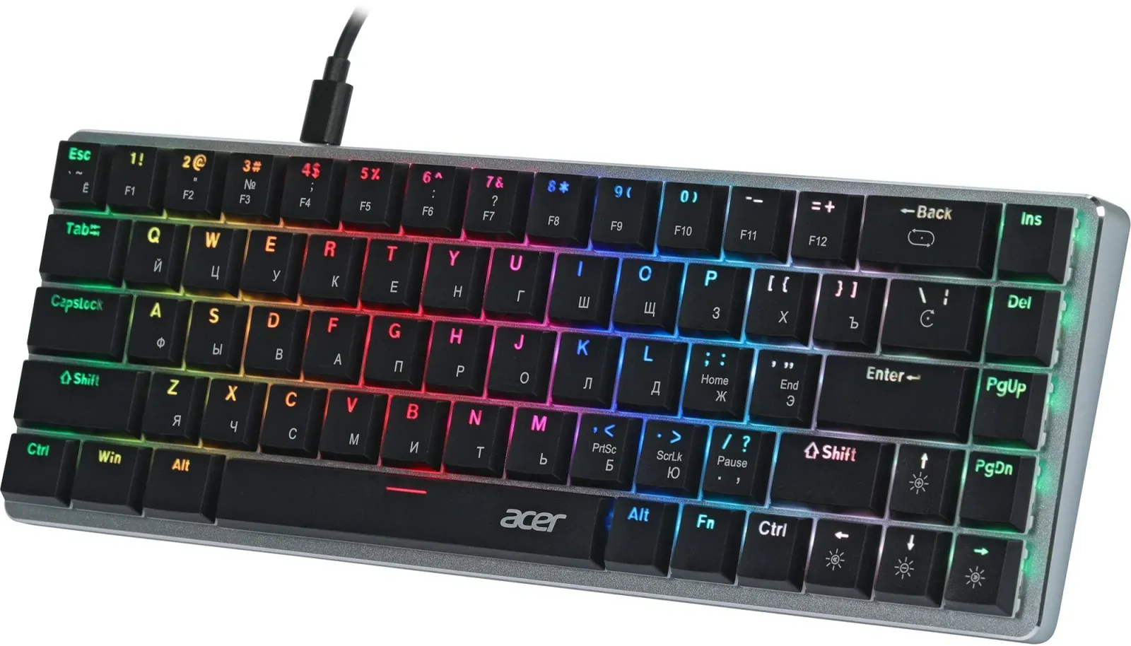 Клавиатуры ACER OKW302 серебристый - фото 3