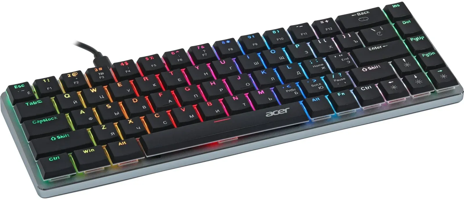 Клавиатуры ACER OKW302 серебристый - фото 4