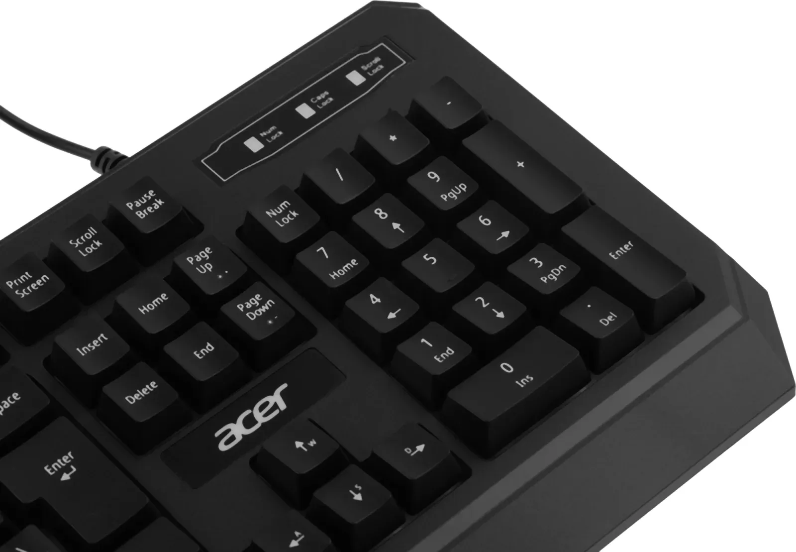 Клавиатура Acer OKW300 черный USB for gamer LED ZL.KBDCC.019 кабель 1.8м - фото 4