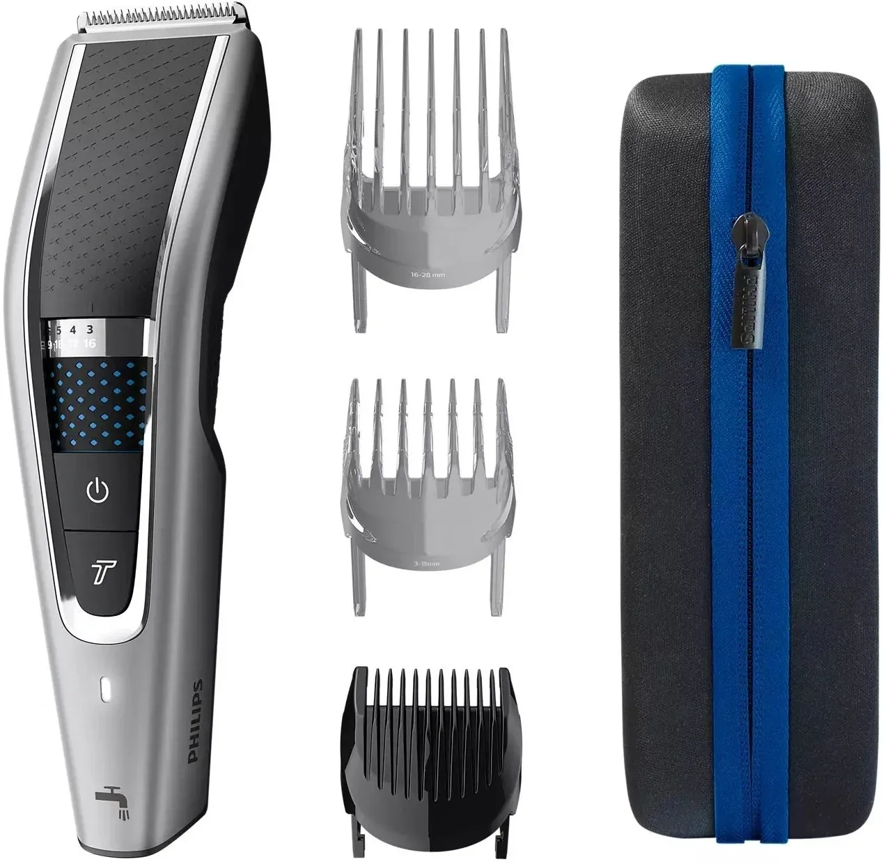 Машинка для стрижки Philips HC5650/15 серебристый насадок в компл:3шт