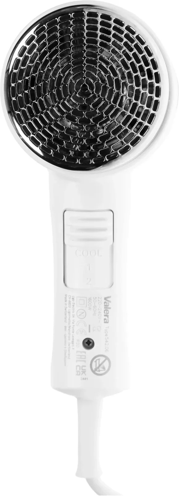 Фен Valera Hospitality Action Super Plus 1600 1600Вт белый/хром 542.06/038A WHITE - фото 7
