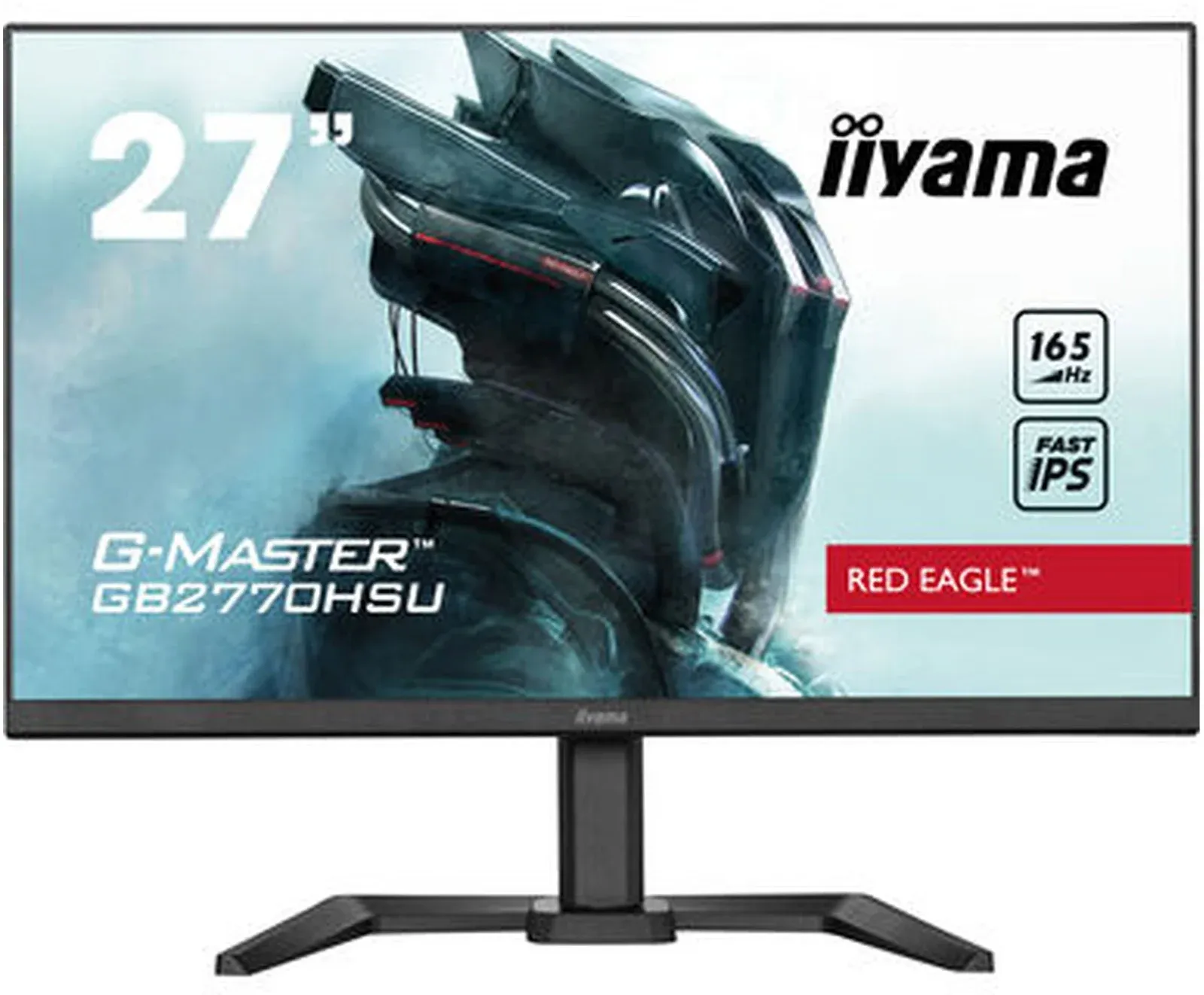 Монитор Iiyama 27 G-Master GB2770HSU-B5 черный IPS IGZO LED 0.8ms 16:9 HDMI M/M матовая HAS Piv 250cd 178гр/178гр 1920x1080 165Hz FreeSync Premium DP FHD USB 5.4кг - фото 1