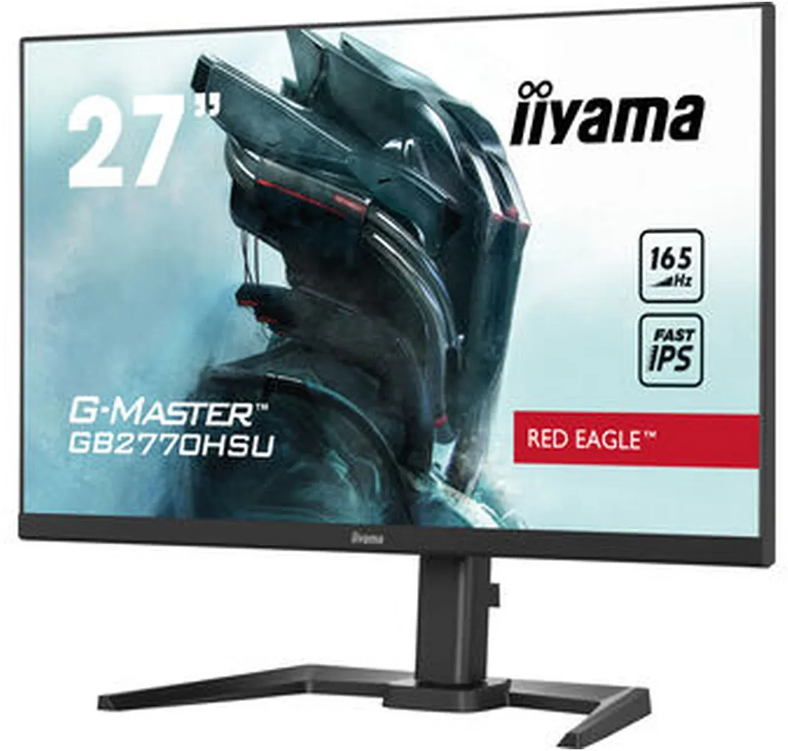 Монитор Iiyama 27 G-Master GB2770HSU-B5 черный IPS IGZO LED 0.8ms 16:9 HDMI M/M матовая HAS Piv 250cd 178гр/178гр 1920x1080 165Hz FreeSync Premium DP FHD USB 5.4кг - фото 2