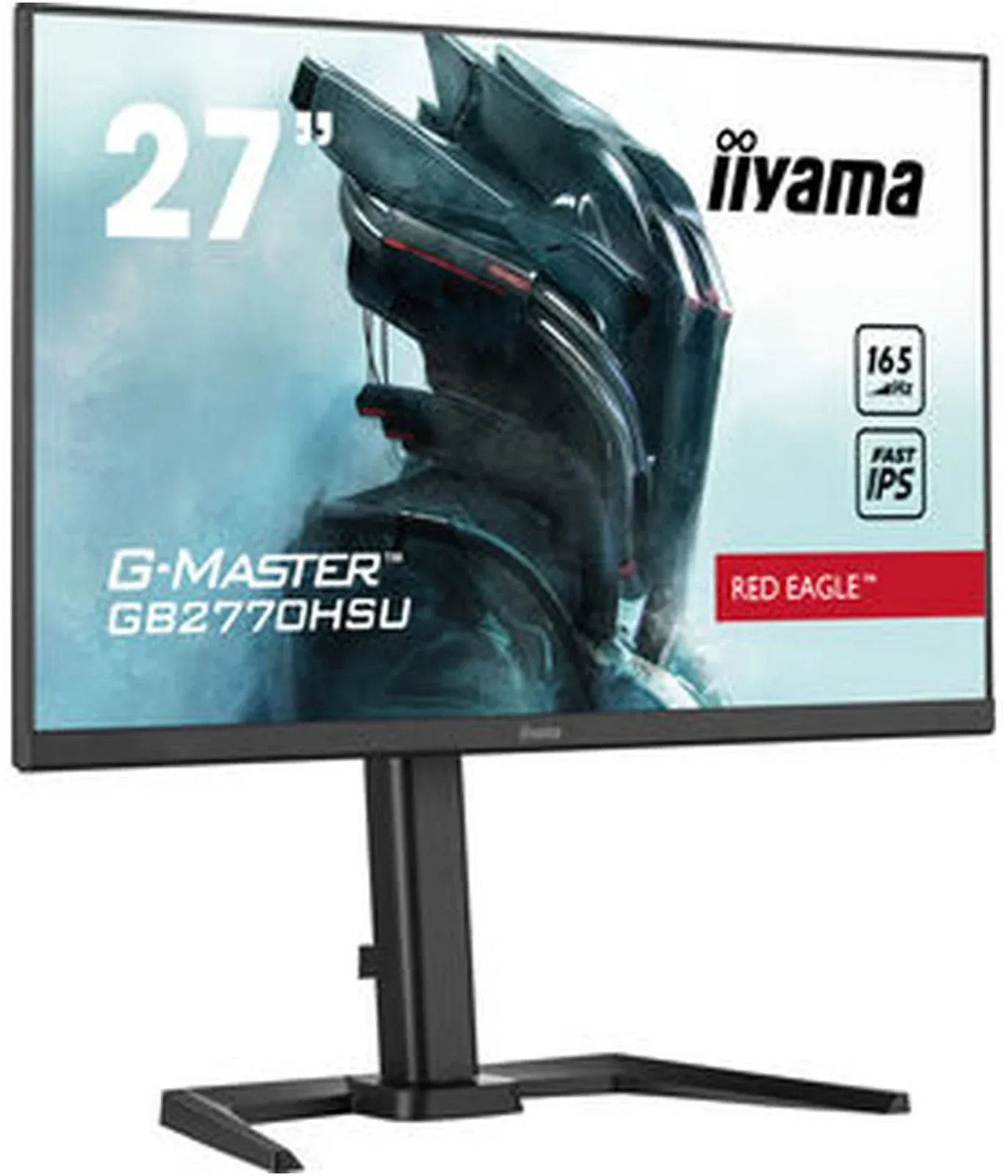 Монитор Iiyama 27 G-Master GB2770HSU-B5 черный IPS IGZO LED 0.8ms 16:9 HDMI M/M матовая HAS Piv 250cd 178гр/178гр 1920x1080 165Hz FreeSync Premium DP FHD USB 5.4кг - фото 3