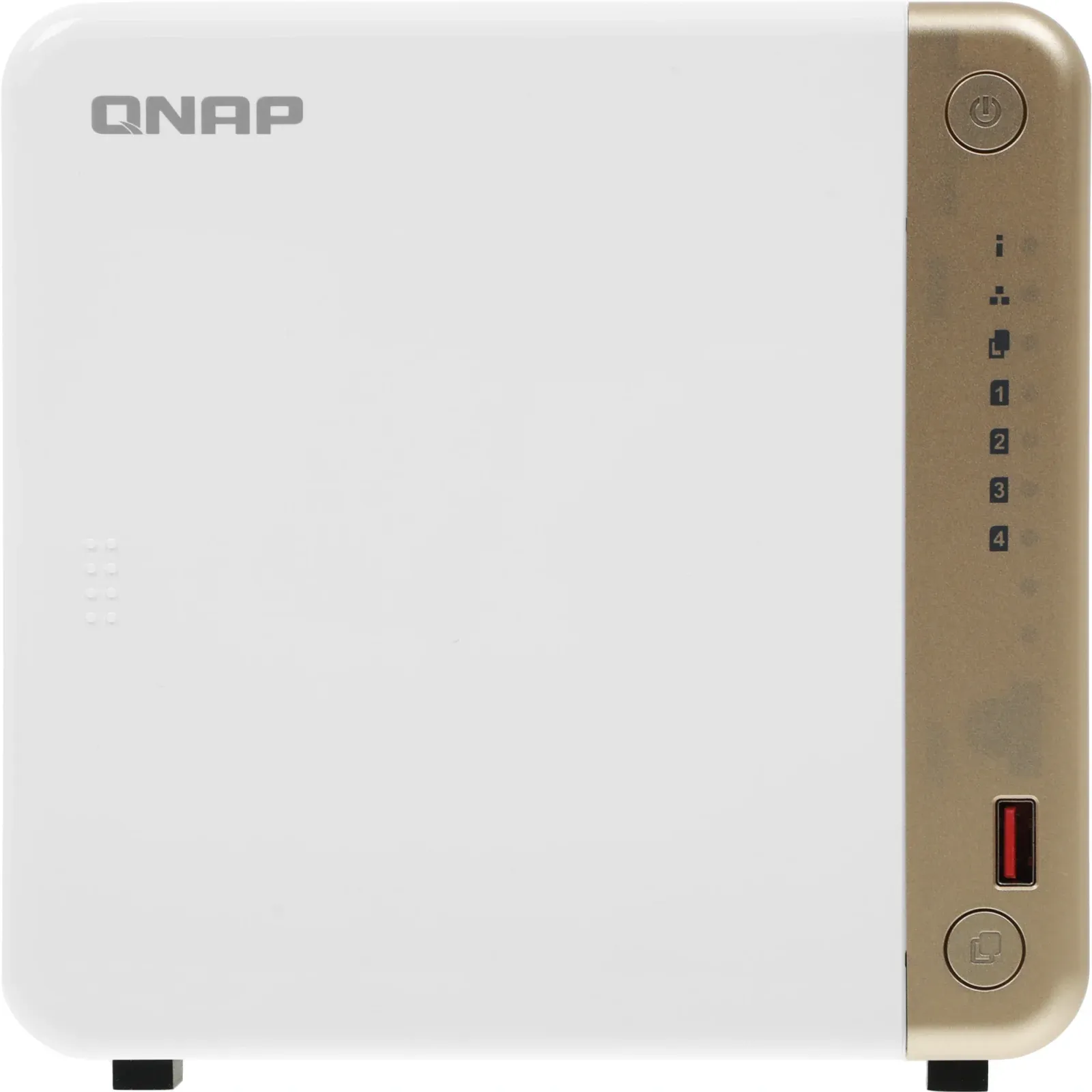 Сетевое хранилище NAS Qnap Original TS-462-4G 4-bay настольный Celeron N4505, белый - фото 5