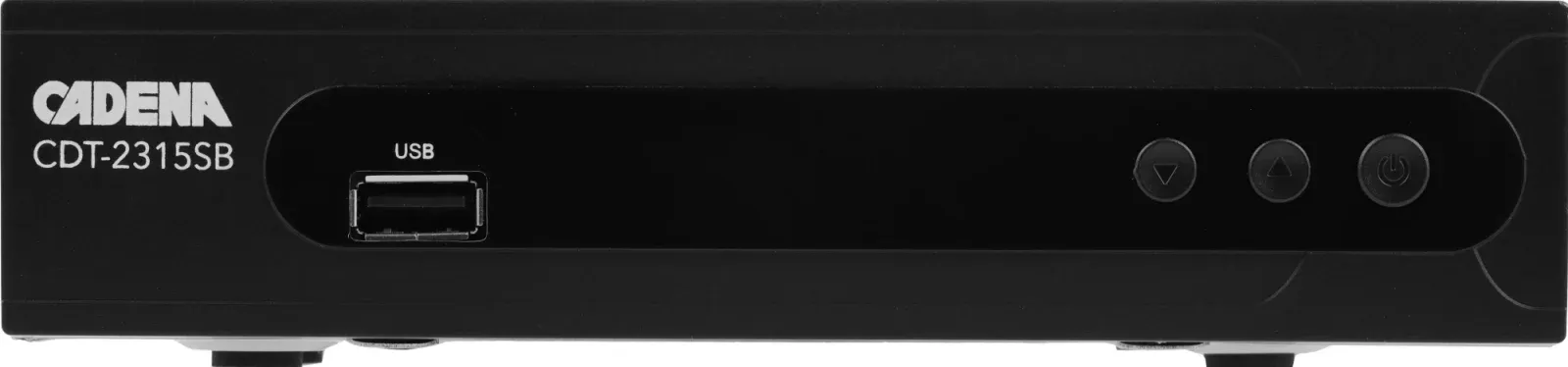 Ресивер DVB-T2 Cadena CDT-2315SB черный - фото 6