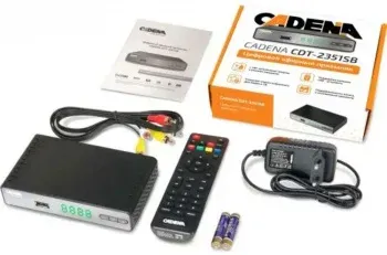 Ресивер DVB-T2 Cadena CDT-2351SB черный - фото 8