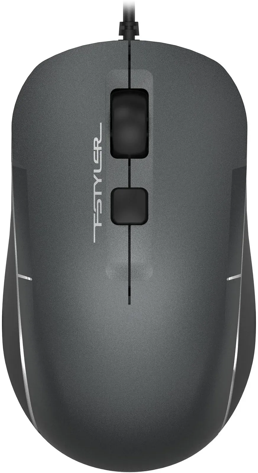 Мышь A4Tech Fstyler FM26S серый/черный оптическая 1600dpi silent USB для ноутбука 4but FM26S USB SMOKY GREY - фото 1
