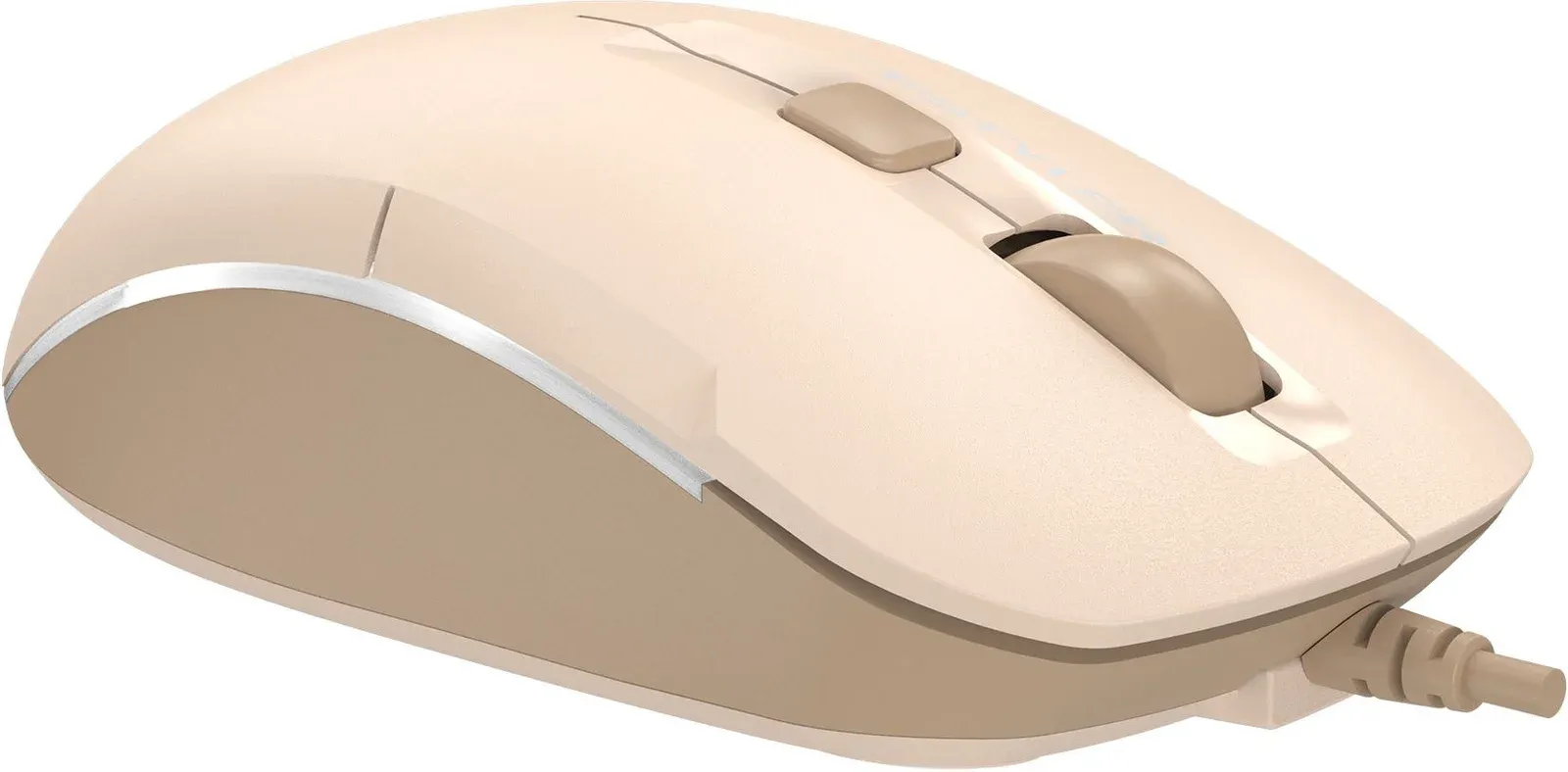 Мышь A4Tech Fstyler FM26S бежевый/коричневый оптическая 1600dpi silent USB для ноутбука 4but FM26S USB CAFE LATTE - фото 3