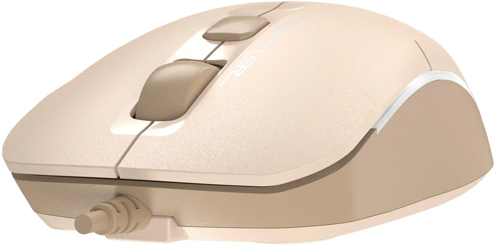 Мышь A4Tech Fstyler FM26S бежевый/коричневый оптическая 1600dpi silent USB для ноутбука 4but FM26S USB CAFE LATTE - фото 6