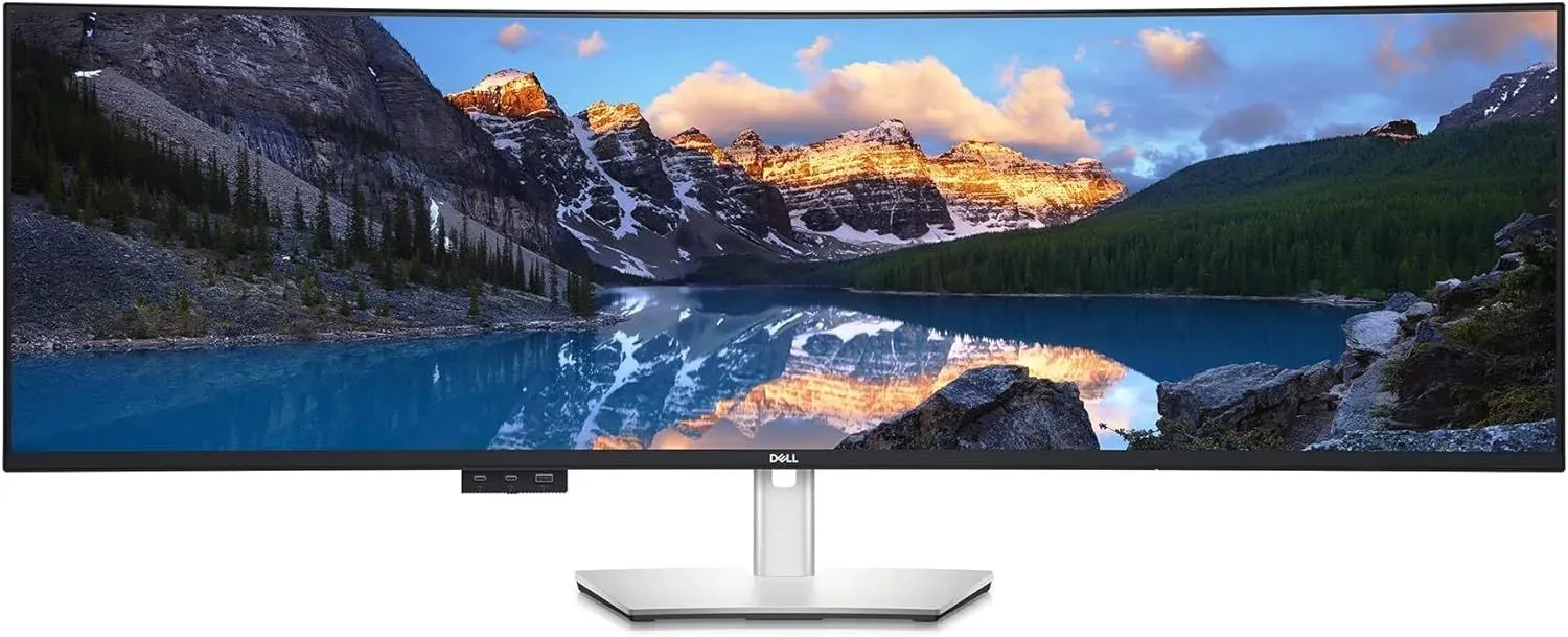 Монитор Dell 49 UltraSharp U4924DW черный IPS LED 32:9 HDMI M/M матовая HAS Piv 350cd 178гр/178гр 5120x1440 60Hz DP UHD USB 16.3кг - фото 4