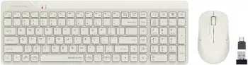 Клавиатура + мышь A4Tech Fstyler FG2300 Air клав:бежевый мышь:бежевый USB беспроводная slim FG2300 AIR BEIGE - фото 8